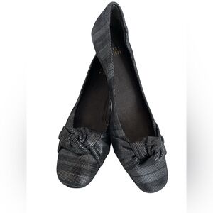 Stuart Weitzman Size 7 Puffystuff Ombra Metallic Nappa Kitten Heels Heels